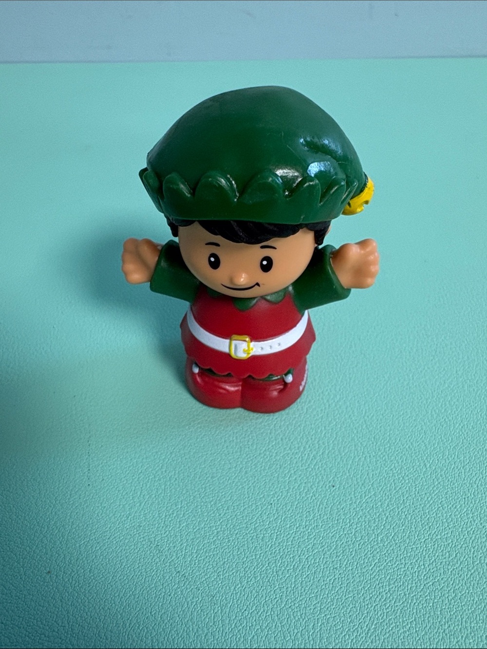 Fisher Price Little People Christmas Santa Helper Girl Elf Figurine Toy, Kid Toy